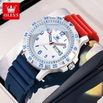 OLEVS Watch - Specialized for Students - Silicone Strap - Digital Dial - Student Watch - Quartz - Water-resistant Watch gray