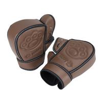 Waterproof Motorcycle Handlebar Mitts | Widened Elongated Cuff, black