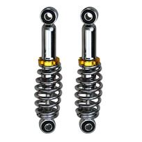 Upgraded Set Rear Spring Support Metal Shock Absorbers Multiple Size For Electric Scooter Enjoy A Stable Smooth Trip Matches the image,200 gray