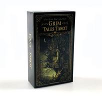 New Grim Tales Tarot Cards 78 Tarot Deck English Version Mysterious Divination Edition Board Game, Meditation & Party Games black