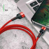 USAMS pintas U26 microUSB laidas 1m (1 vnt. komplekte) 2A greitas įkrovimas raudonas SJ312MC02 (US-SJ312)