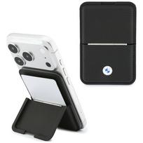 Piniginė BMW Carbon Metal Logos MagSafe juoda