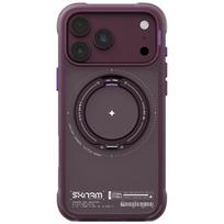 Dėklas Skinarma Atlas MagSafe + besisukantis stovas, skirtas iPhone 18 Pro Max / 17 Pro Max, bordo spalvos