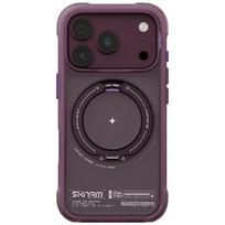 Dėklas Skinarma Atlas MagSafe + besisukantis stovas, skirtas iPhone 18 Pro / 17 Pro, bordo spalvos
