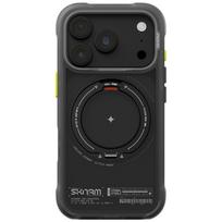 Dėklas Skinarma Atlas MagSafe + besisukantis stovas, skirtas iPhone 18 Pro / 17 Pro, juodas