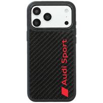 Dėklas Audi R8 Carbon Fiber MagSafe, skirtas iPhone 18 Pro Max / 17 Pro Max, juodas