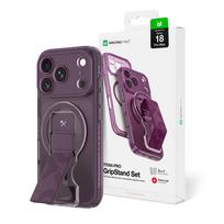 AmazingThing Titan Pro objektyvo stovo rinkinys, skirtas iPhone 18 Pro Max su magnetiniu laikikliu ir stovu, suderinamas su MagSafe – violetinis