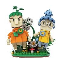 Gobricks MOC Žaidimo It Takes Two Plytos Mama Ir Tėvas Vyras Kodi Žmona Xiaomei Su Pagrindu PASIDARYK pats Statybinė Plyta Švietimo Žaislas Vaiko Dovana gray