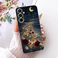 Case For Samsung Galaxy A17 A37 A57 5G Cover New Stylish Flower Clear Soft Silicone Phone Case For Samsung A 17 A 37 A 57 Bumper Samsung A17 black