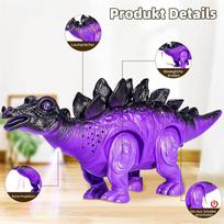 Elektrinis vaikščiojantis dinozauras Žaislas Imituotas T-Rex modelis Elektroninis robotas su šviesa, garsu ir projekcija Vaikams Berniukams Dovana black