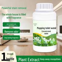 Effervescent Floor Cleaning and Deodorizing Tablets for Mop Care with Floral Scent white