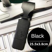 Men Women Yellow PU Leather Luggage Tag Portable Suitcase Identifier Label Baggage Boarding Bag Tag Holder Travel Accessories juoda