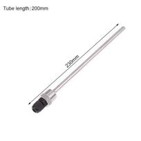30-200 mm vamzdinis termoelemento apsauginis įdėklas, 304 nerūdijančio plieno, 1/2 BSP G sriegis, OD 8 mm, panardinimo įvorės kišenė temperatūros jutikliui 8×200mm white