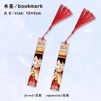 One Piece Luffy Ace Chopper Nami Zoro Enma Metal Bookmark Anime Stationery Pendant 2D Accessories Collectibles Gifts For Fans 12 2cm