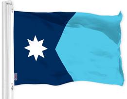 G128 Minnesota New Version MN State Flag 3x5 Ft Printed 150D Polyester 120x180cm