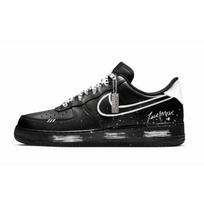 Nike Air Force 1 Blank, Black Warrior Abrasion Resistant Balance Low top Skateboard Shoes Unisex Black CW2288-001(Team1267-) 40 black