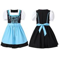 Kids German Oktoberfest Dress Girls Court Princess Dress Oktoberfest Costume Munich M