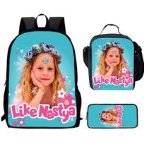 Kaip Nastya Nastya Apsuptas Anime Kuprinė Vyrams Ir Moterims Mokyklinės Kuprinės