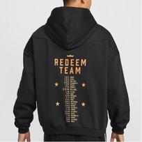Nike Therma FIT LeBron Out For Redemption James Basketball Fleece Lined Thermal Hooded Pullover Long Sleeved Sweatshirt IH8843-010 L black