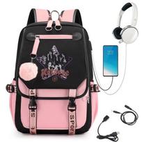 KATSEYE Fashion Laptop Backpack with USB Charging Port Student School Daypack 60123-12 No. 29
