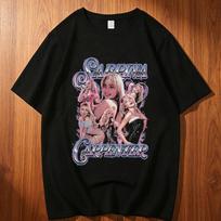 Sabrina Carpenter cotton t shirt teen Vintage Grunge Retro aesthetic tshirt Grunge streetwear Vintage Psychedelic Digital s XL brown