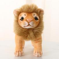 23/28cm Imitacinis Liūto Pliušinis Žaislas Realistiškas Panthera Leo Iškamšytas Lėlė Mielas Savanos Karalius Kambario Dekoracija Vaikų Gimtadienio Dovana 28cm brown