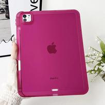 Tablet Case For iPad 6 7 8 9 10th Generation Case Air 4 5 Pro 10.2 10.9 11 inch Mini with Pencil Slot Soft Clear Cover Mini 4th 5th raudona