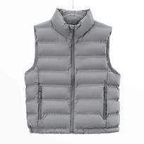 Bang Matt Fabric Women Sleeveless Ultra Light Down Vest Women White Duck Down Vest Female Stand Collar Slim Warm Waistcoat L pilka