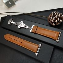 For Apple watch band 45mm 41mm 44mm 46mm 49mm correa bracelet iwatch series 7 SE 8 9 ultra 2 3 10 11 Genuine Leather strap+BOX 38 40 41mm S10-42mm black
