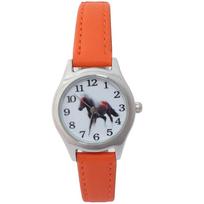 Fashion Cute Girl Ladies Watch Kids Watches Horse Leather Quartz Student Kids Animal Cartoon Children Wristwatch Gift white