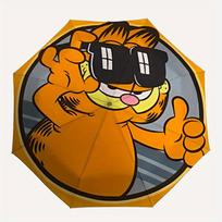 1pc Garfield Cat Automatic Open/Close Umbrella Sturdy Iron Frame, Compact Travel Umbrella - Perfect Gift for Women, Men a0829104 black