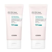 COSRX Aloe 54.2 Aqua Tone-Up Sunscreen SPF50+ PA++++ 50ml × 2 white