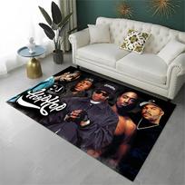 Raperis Eminem Tupac 2pac Hip Hop Rap Dievas Kilimas Kilimėlis Žaidimų Kambariui Miegamajam Svetainei Sofai Namų Dekoras, Vaikų Plotas Kilimas Neslystantis 100x150cm gray
