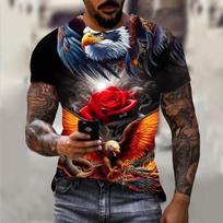 Boxing Dog 3D Print T Shirt Men's Cool Arena Breathable Short Sleeve T Shirts Personality Fashion 4XL black