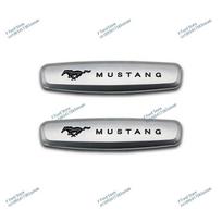 YJBU1 Ford Mustang Seat Sticker Metal Badge Seat Badge For Ford Mustang Shelby Cobra Focus Mondeo F-150 Accessories Interior Sticker gray