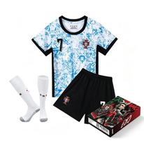 26-27 Portugalija išvykos Nr.. 7 klubo futbolo marškinėliai Vaikų drabužiai Suaugusiųjų komplektas Dydis 16-2XL su išskirtiniais aksesuarais #20