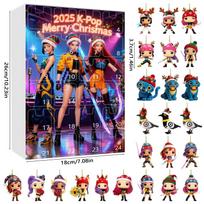 KPOP Demon Hunt Girl Group Christmas Advent Calendar Blind Box Christmas Tree Holiday Decoration Acrylic Pendant B