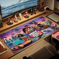 GTA Color Mouse Pad Large Gaming Table Cushion Non-slip Laptop Tablet Big Mousepad XXL Mat Mini PC Playmat With Lock edge 30cmx60cm(11.8x23.6inch) beige