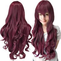 Synthetic Hair Long Pink Cosplay Wig Lolita Hair Curly Zero Two Anime Wig Hairpiece Riamu Yumemi Halloween Costume Wig for Women 32inches