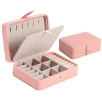 Korean Version Simple Ins Style Portable Jewelry Storage Box 2026 New High-end Exquisite Large Capacity Travel Jewelry Bag