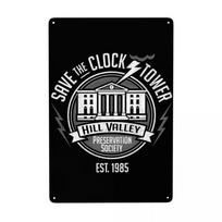 Back to the Future Movie Metal Tin Sign Home Bar Game Room Decor gray