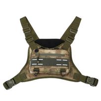 Tactical Vest Chest Bag Camping Backpack CS Rig Airsoft Pouch Holster Molle Men Shoulder Hunting Fishing Cycling Runnin Pouch black