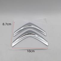 1 vnt. 3D ABS Citroen automobiliui raidės Priekinės variklio dangčio emblema Lipdukas ant variklio dangčio Galinės bagažinės emblema Lipdukas Stilius auto priedai LE5 gray
