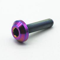 TC4 5 klasės titano varžtas: M6 (12-35 mm) / M8 (15-40 mm) – Šešiakampio galvutės titano varžtas su mygtuku motociklo stabdžiui. M6x15mm  2PC įvairiaspalvis