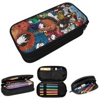 Shin Tsukimi Your Turn To Die YTTD Anime Game Pencil Case for Boys Girls Pen Box Pencil Bag Stationery Supplies Pen Holder Bag 21x10.5x5cm brown