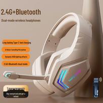 Wireless Over-Ear Bluetooth Gaming Headset with Microphone for Laptop, Tablet & Phone