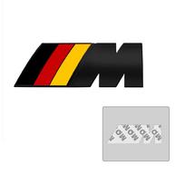 For BMW M POWER F13 F15 F16 F30 F34 F32 F31 E36 E46 E39 3D Metal Car Badge Body Trunk Deocration Sticker Auto Modification Decal black