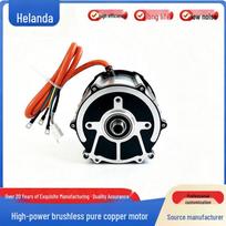 High-Efficiency 1000W 48/60V Electric Scooter Motor with 14-Tooth DC Brushless Inner Spline and Pure Copper Wire 14-Tooth Motor [48V 1000W] black