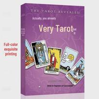 Classic Rider-Waite Tarot Deck: Beginner's Set with 78 Cards and Sunflower Treasure Book 'Actually, You're Already Very Tarot' pink