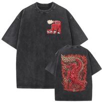Summer Hot Sale 2026 Game Monster Hunter Glavenus The Scorching Blade Graphic T Shirts Men Women Hip Hop Punk T-shirt Streetwear Oversized Tshirt XXL black
